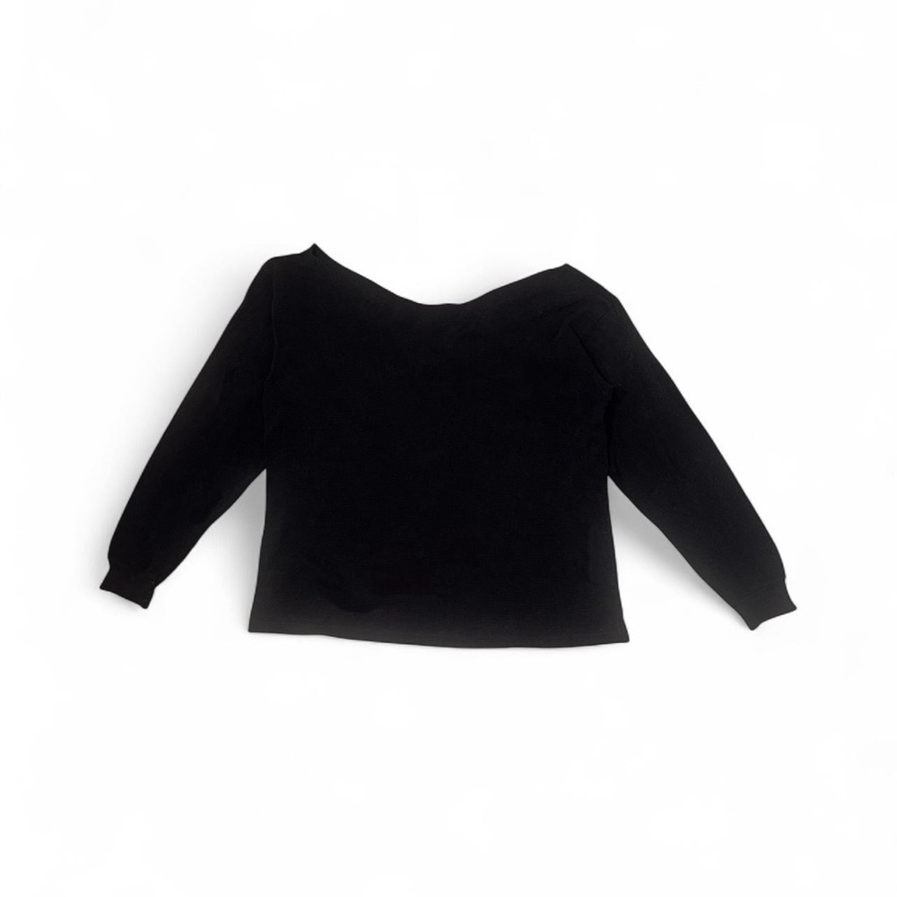 Los Angeles Apparel Black Off-the-Shoulder Thermal